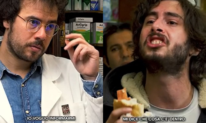 L’esilarante sketch fra un No vax e un farmacista: “Cosa c’è nel vaccino?”