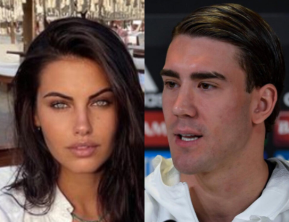 Il bianconero Dusan Vlahovic stregato dall’ex Miss Italia Carolina Stramare