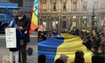 A Milano oltre mille persone in piazza contro la guerra tra Russia e Ucraina: le immagini