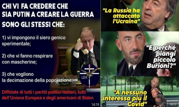 E ora le chat No vax che gridavano “Basta dittatura” fanno il tifo per Putin