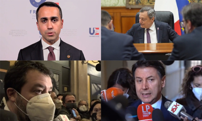 L’Italia dice sì alle sanzioni alla Russia: le parole di Draghi, Di Maio, Salvini e Conte