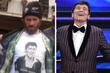 Jovanotti a Sanremo, sul palco accanto a Gianni Morandi