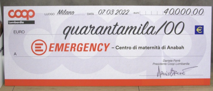 Coop Lombardia donazione ad Emergency