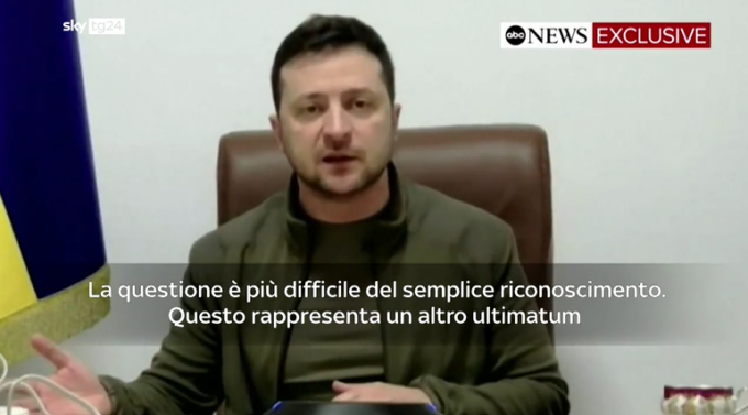 Ucraina, Zelensky: “Abbiamo una soluzione per la fine della guerra”