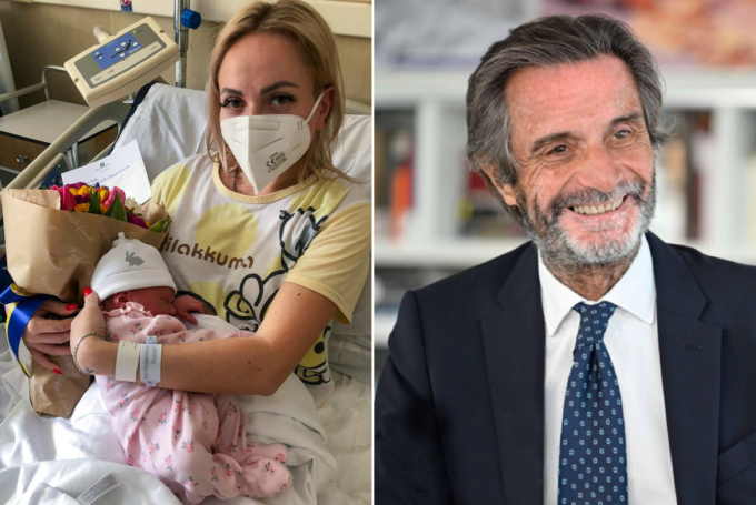Giovane profuga ucraina arriva in Italia e partorisce mentre il papà è al fronte