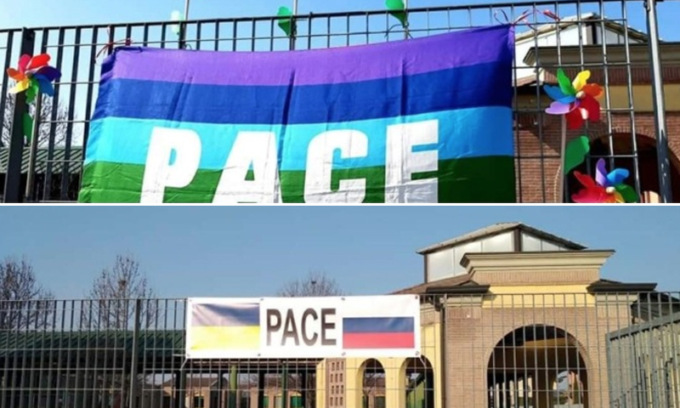 Il sindaco ammaina la bandiera della pace preparata dai bambini: “Ha significato ideologico”