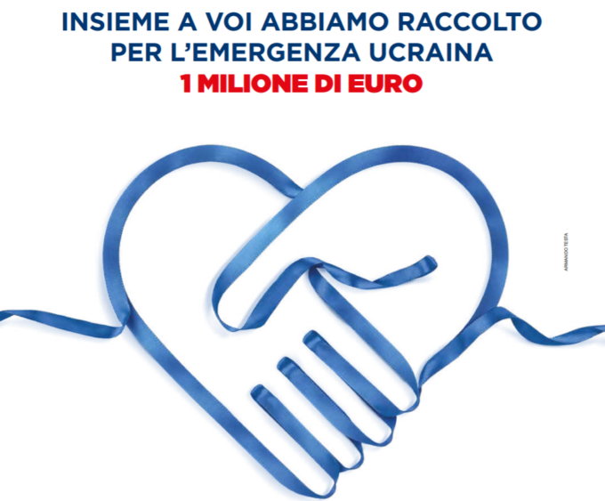 Un milione di euro per l’emergenza in Ucraina