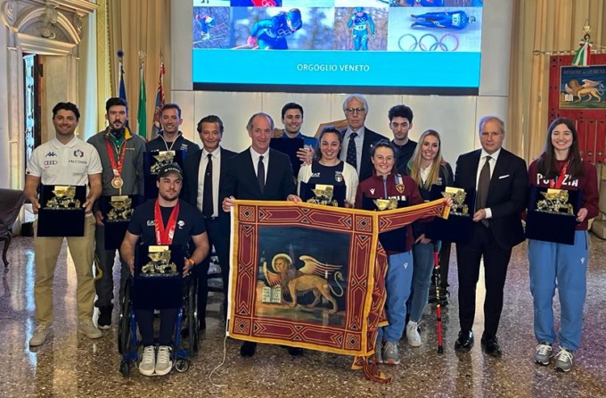 Zaia premia gli atleti di Pechino 2022: “Farete diventare grande il nostro Veneto”