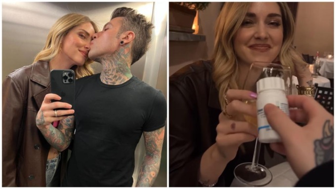 Fedez e Chiara Ferragni a cena dopo l’intervento, ma lui brinda con… gli enzimi pancreatici