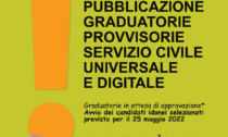 Pubblicate le Graduatorie per il Servizio Civile 2021