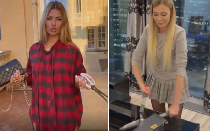 Perché le influencer russe fanno a pezzi le borse di Chanel sui social