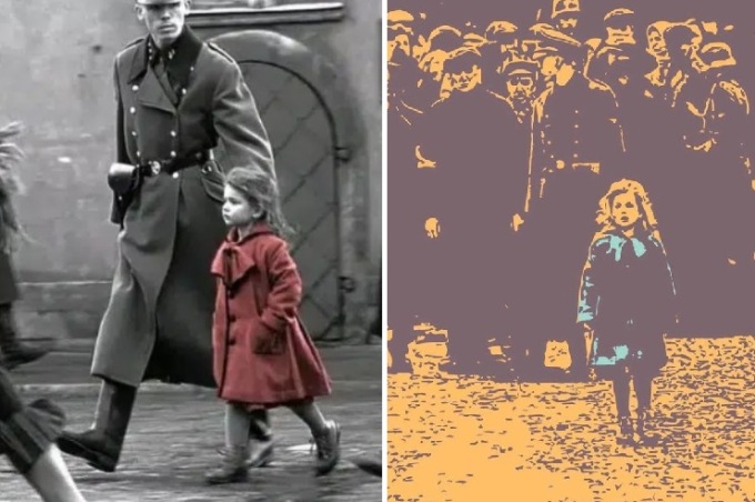 La bambina col cappotto rosso di Schindler’s list che oggi aiuta i profughi ucraini