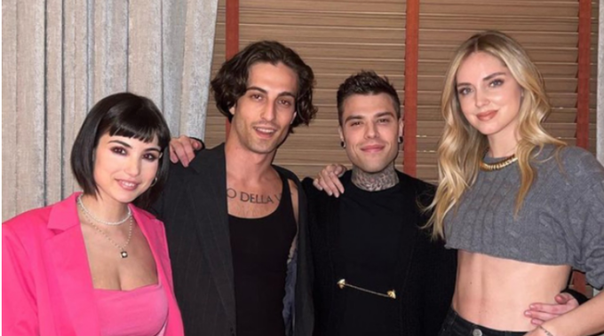 I Ferragnez con Damiano dei Maneskin e Giorgia Soleri: cosa bolle in pentola?