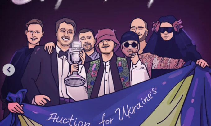 Eurovision 2022: La Kalush Orchestra mette all’asta il cappellino rosa e il trofeo per sostenere l’esercito ucraino