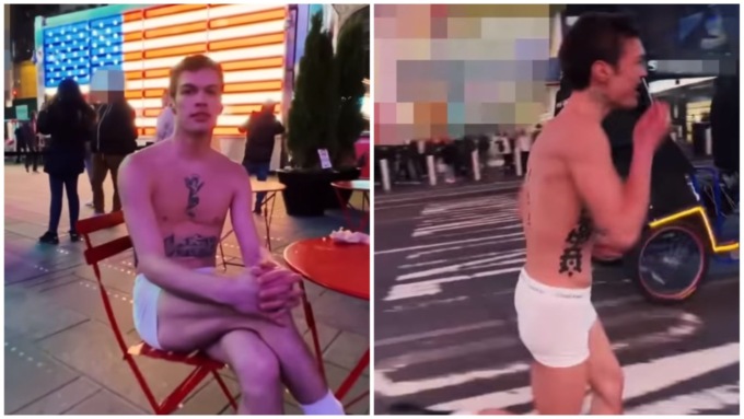 Ecco perché Blanco era in giro in mutande a Times Square