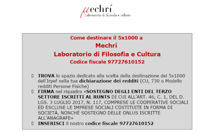 Laboratorio Mechrí: per una cultura libera e indipendente