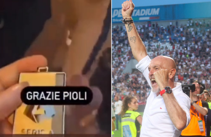 Medaglia rubata a Pioli: tifoso milanista pubblica una storia su Instagram col “bottino”