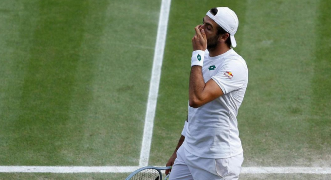 Clamoroso: Berrettini salta Wimbledon perché positivo al Covid-19