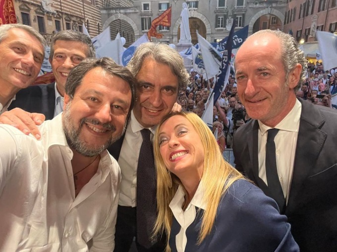 Salvini e Meloni, nella città di Romeo e Giulietta ritrovano… l’amore