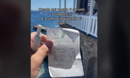 Colazione a Capri: 78 euro per due caffè, tre cappuccini e sei cornetti!