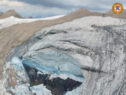 Lo studio: il crollo della Marmolada provocato dal surriscaldamento globale