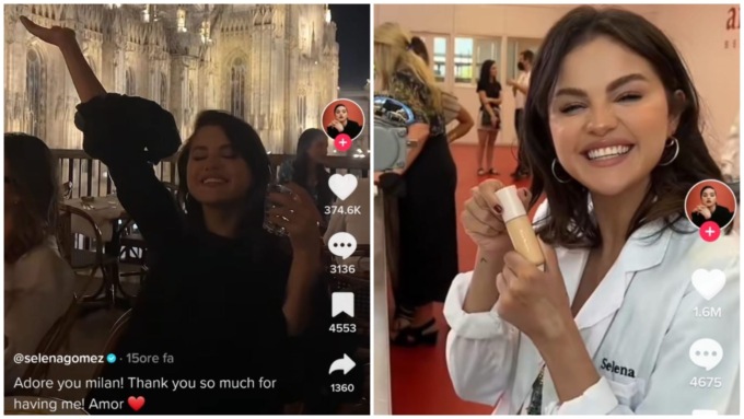 La star del pop Selena Gomez in incognito tra Milano e la Bergamasca