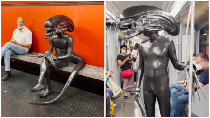 Cosa ci faceva un alieno in metropolitana a Milano