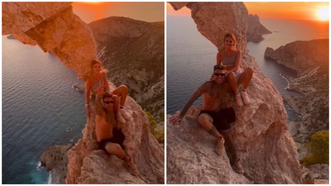 Bufera sui Ferragnez per un selfie su una roccia a strapiombo: pioggia di critiche (anche dalla mamma di Chiara)