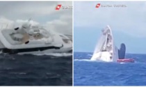 Il video dello yacht da 40 metri che cola a picco in mare in pochi secondi