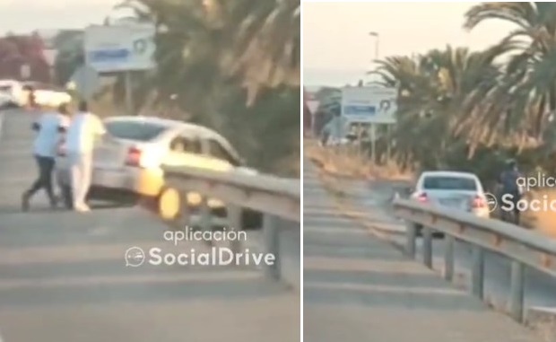 Ubriaco al volante, evita l’alcol test spingendo l’auto sulla ciclabile, ma finisce malissimo