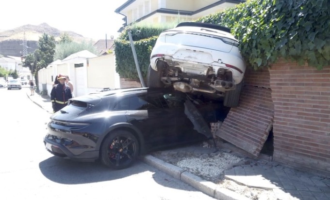 incidente porsche madrid