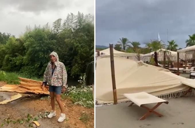 Il Twiga distrutto dal maltempo. Il video di Daniela Santanchè: “Mesi di lavoro andati in fumo”