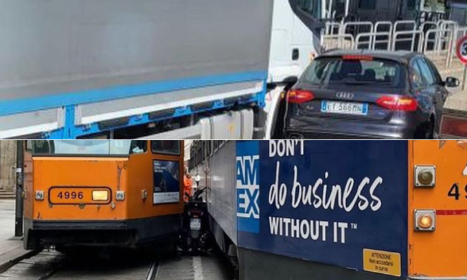Moto fra i tram, Audi e Tir al casello… in Lombardia è un gioco di incastri
