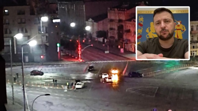 Paura nella notte per Zelensky: coinvolto in un incidente stradale a Kiev