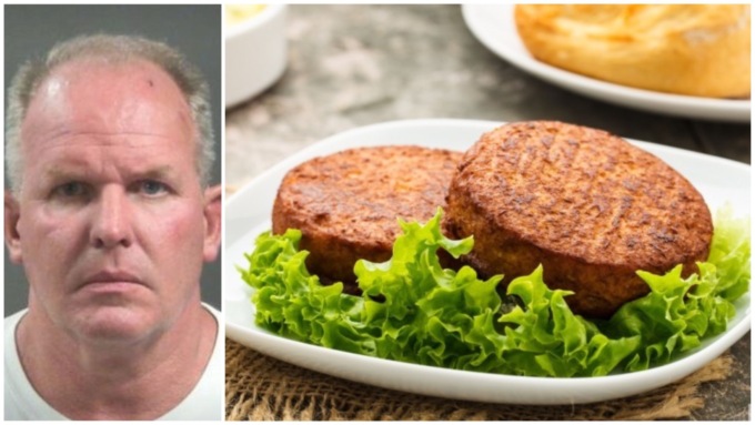 Produttore di hamburger vegani morde al naso un uomo in un parcheggio