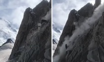 Ancora un crollo sul Monte Bianco: l'impressionante video