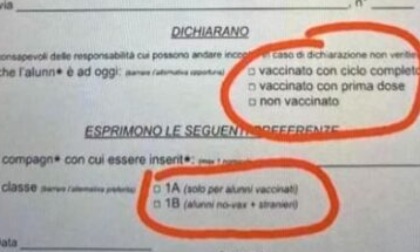 I bambini stranieri e No vax in 1B, gli italiani vaccinati in 1A: la bufala che scatena (di nuovo) i complottisti