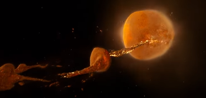 Da dove arriva la Luna? L’ipnotico video che rivela la nascita del satellite