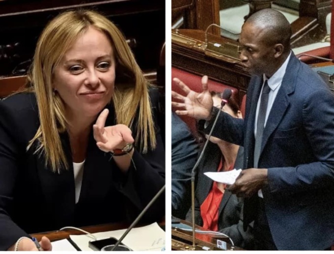 La prima gaffe di Giorgia Meloni da premier: dà del “tu” al deputato Soumaoro e poi si scusa