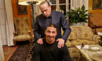 Simpatico siparietto tra Ibrahimovic e Berlusconi: "Sono qui per insegnargli a giocare a calcio"