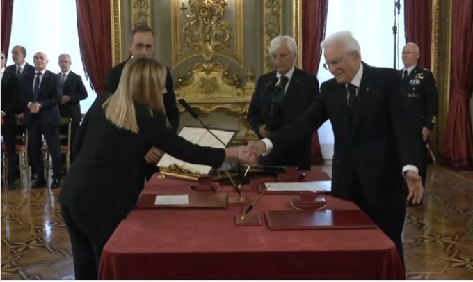 Giorgia Meloni ha giurato, è la prima donna presidente del Consiglio