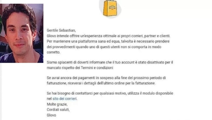 Rider muore durante una consegna: l’azienda lo licenzia