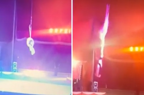 Incidente al circo Orfei: trapezista cade nel vuoto