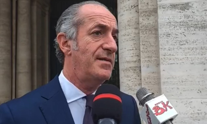 Il governatore del Veneto Luca Zaia (Lega)