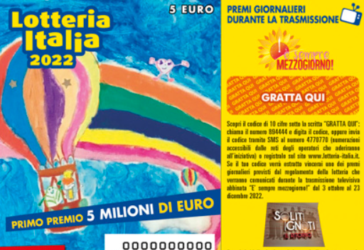 Lotteria Italia, tutto quello che c’è da sapere sull’estrazione del 6 gennaio