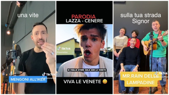 Mengoni, Lazza e Mr. Rain: le parodie delle tre canzoni sul podio a Sanremo