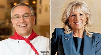 “Pronto, sono la first lady Jill Biden. Vorrei ordinare 10 margherite e 9 diavole”. E Enzo fa una consegna storica