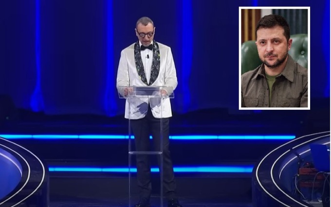 Il testo della lettera di Zelensky al Festival di Sanremo