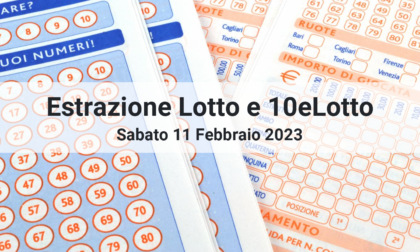 I numeri estratti oggi Sabato 11 Febbraio 2023 per Lotto e 10eLotto