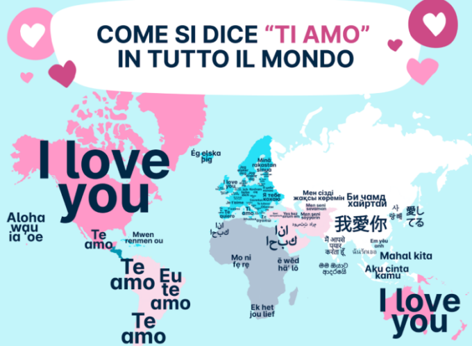 San Valentino 2023: come si dice ti amo in tutte le lingue del mondo e